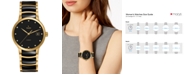 Rado Women's Swiss Automatic Centrix Diamond-Accent Two-Tone PVD Stainless Steel Bracelet Watch 38mm